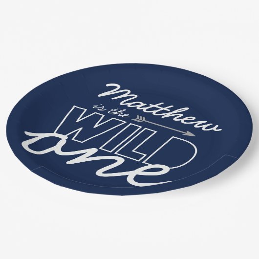 ワイルドワンファースト誕生日パーティー紙プレート ペーパープレート (アングル)