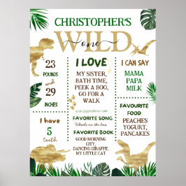 ワイルドワンファースト誕生日マイルストーン ポスター