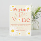 ワイルドワンファースト誕生日招待状 招待状 (スタンド正面)