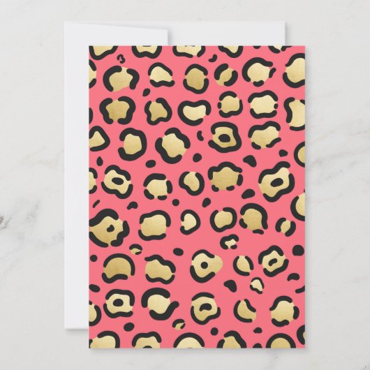 ワイルドワンファースト誕生日招待状 招待状 (裏面)