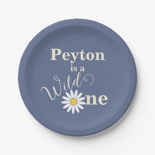 ワイルドワンファースト誕生日 ペーパープレート (正面)