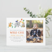 ワイルドワンフォトバースデーパーティー 招待状 (スタンド正面)