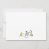 ワイルドワンフォトバースデーパーティー 招待状 (裏面)