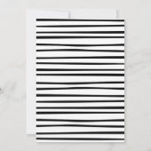 ワイルドワンフォトベビーの最初の誕生日パーティー 招待状 (裏面)