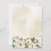 ワイルドワンフローラグリーンリーゴールデン招待状 招待状 (裏面)