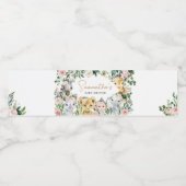 ワイルドワンフローラサファリベイビーシャワー ペットボトルラベル (シングルラベル)