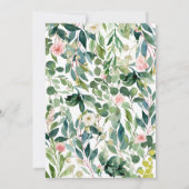 ワイルドワンフローラサファリベイビーシャワー 招待状 (裏面)