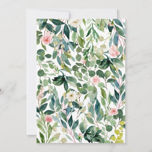 ワイルドワンフローラサファリベイビーシャワー 招待状 (裏面)