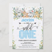 ワイルドワンブルーギンガムサファリ1日 招待状 (正面)