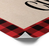 ワイルドワンプレイドベアーバースデーパーティー ポスター (角)