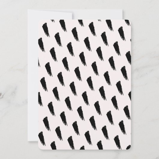 ワイルドワンベアーガールピンクバーチャル1st誕生日 招待状 (裏面)