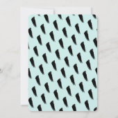 ワイルドワンベアーボーイティール(緑がかった色)1st誕生日 招待状 (裏面)