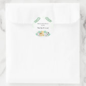 ワイルドワンベイビーシャワークラシックラウンドステッカー ラウンドシール (バッグ)