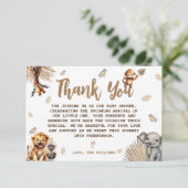 ワイルドワンベイビーシャワージャングルサファリ サンキューカード (スタンド正面)