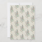 ワイルドワンベビーがワンフォックスウッドランドの誕生日を変えている 招待状 (裏面)