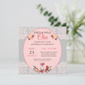 ワイルドワンベビーガールキツネフラワーズ&レース  招待状 (スタンド正面)