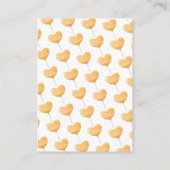 ワイルドワンベビーガールファースト誕生日 エンクロージャーカード (裏面)