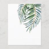 ワイルドワンベビーシャワー熱帯ジャングル動物予算 (裏面)