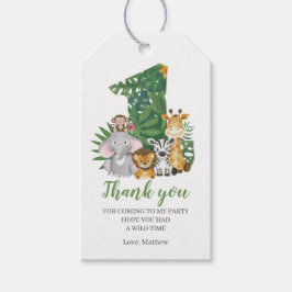 ワイルドワンベビー1stバースデージャングルサファリ ギフトタグ