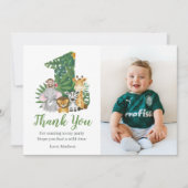 ワイルドワンベビー1stバースデージャングルサファリ サンキューカード (正面)