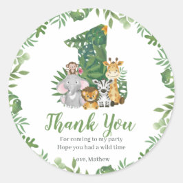 ワイルドワンベビー1stバースデージャングルサファリ ラウンドシール