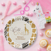 ワイルドワンボーイサファリの誕生日 ペーパープレート (パーティー)