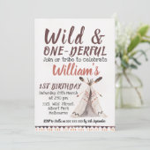 ワイルドワンボーイズテペ誕生日招待状 招待状 (スタンド正面)