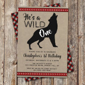 ワイルドワンボーイズファーストバースデーパーティ招待状 招待状