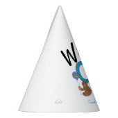 ワイルドワンボーイズファースト誕生日サファリジャングル動物 パーティーハット (左)