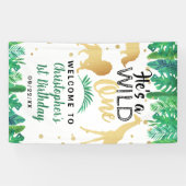 ワイルドワンボーイズファースト誕生日パーティーへようこそ 横断幕 (横)