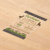 ワイルドワンボーイズファースト誕生日パーティー アクリル招待状 (レイダウン)