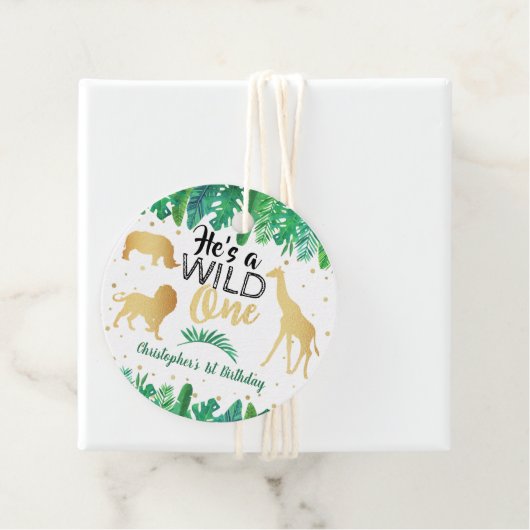 ワイルドワンボーイズファースト誕生日パーティー フェイバータグ (インサイチュ)