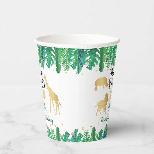 ワイルドワンボーイズファースト誕生日パーティー 紙コップ (右)