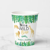 ワイルドワンボーイズファースト誕生日パーティー 紙コップ (正面)