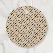 ワイルドワンボーイズ素朴プレイドランバージャックベイビーシャワー フェイバータグ (裏面)