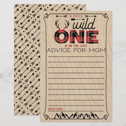 ワイルドワンボーイズ素朴プレイドランバージャックベビーアドバイス (正面/裏面)