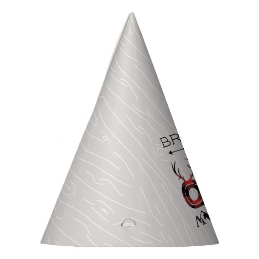 ワイルドワンボーイズ素朴プレイドランバージャック1st誕生日 パーティーハット (左)