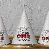 ワイルドワンボーイズ素朴プレイドランバージャック1st誕生日 パーティーハット