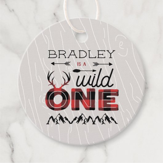 ワイルドワンボーイズ素朴プレイドランバージャック1st誕生日 フェイバータグ (正面)