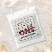 ワイルドワンボーイズ素朴プレイドランバージャック1st誕生日 フェイバーバッグ (クリップ留めされた状態)