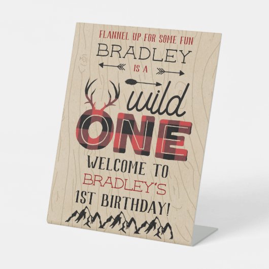 ワイルドワンボーイズ素朴プレイドランバージャック1st誕生日 台座サイン (正面)