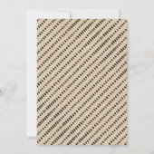 ワイルドワンボーイズ素朴プレイドランバージャック1st誕生日 招待状 (裏面)