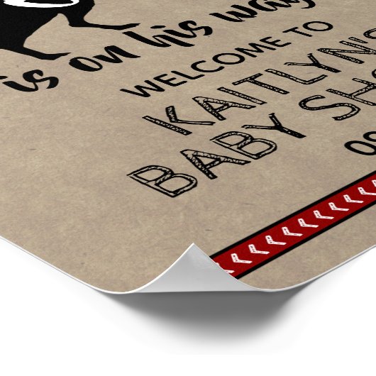 ワイルドワンボーイズ赤ちゃんシャワーへようこそ ポスター (角)