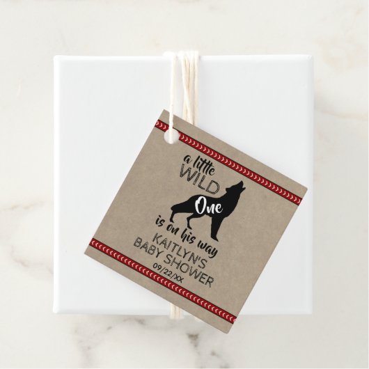 ワイルドワンボーイズ赤ちゃんシャワー フェイバータグ (インサイチュ)
