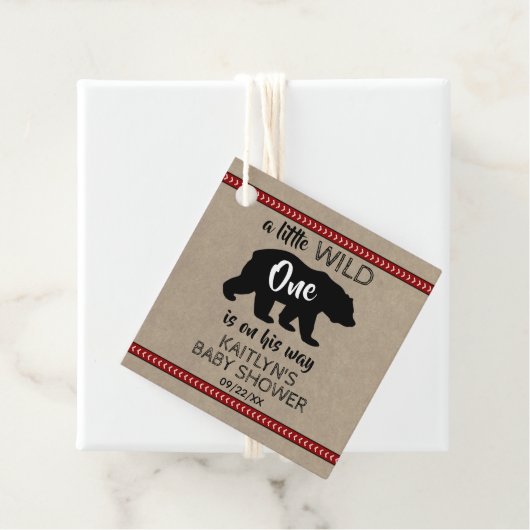 ワイルドワンボーイズ赤ちゃんシャワー フェイバータグ (インサイチュ)