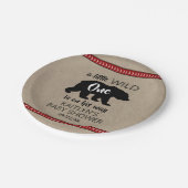 ワイルドワンボーイズ赤ちゃんシャワー ペーパープレート (アングル)