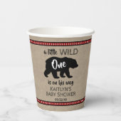 ワイルドワンボーイズ赤ちゃんシャワー 紙コップ (裏面)