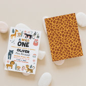 ワイルドワンボーイファースト誕生日招待状 招待状