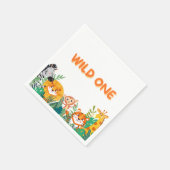 ワイルドワンボーイ誕生日ペーパーナプキン スタンダードカクテルナプキン (角)