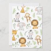 ワイルドワンボーイ誕生日 招待状 (裏面)